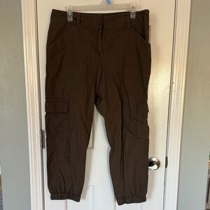 LOFT Women's Dark Brown Cargo Pants